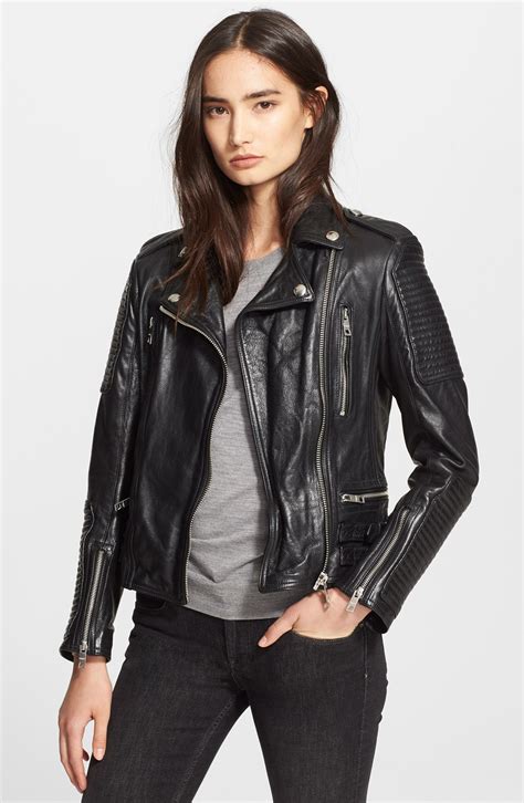 burberry leather moto jacket